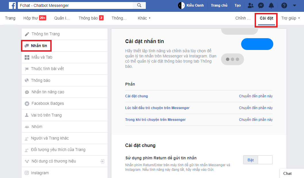 messenger greeting