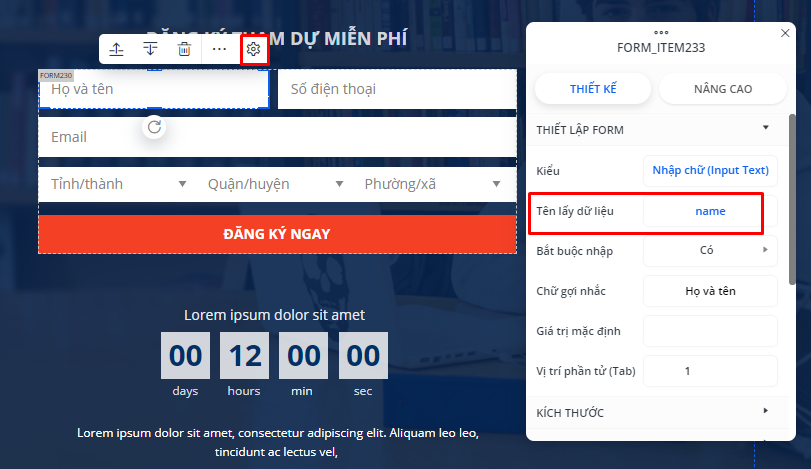 Đẩy dữ liệu từ Ladipage về Fchat